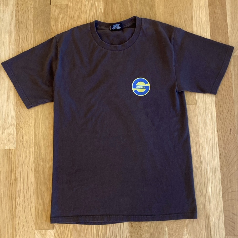 Skategang x Stussy Vintage Stussy S Circle Logo T-Shirt Shawn Stussy in Gray / S